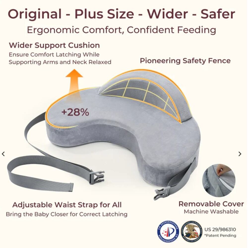 NWOT Momcozy MaxSupport Nursing Pillow breastfeeding - Picture 6 of 8